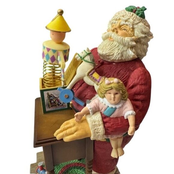 Enesco Musical Santa Figurine 1985 "My Favorite Things" Christmas Decor - Picture 2 of 7